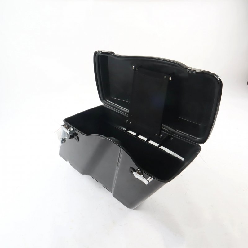 Vivid Black Extended Stretched for  Touring 1994-2013 Motorcycle Hard Saddlebags
